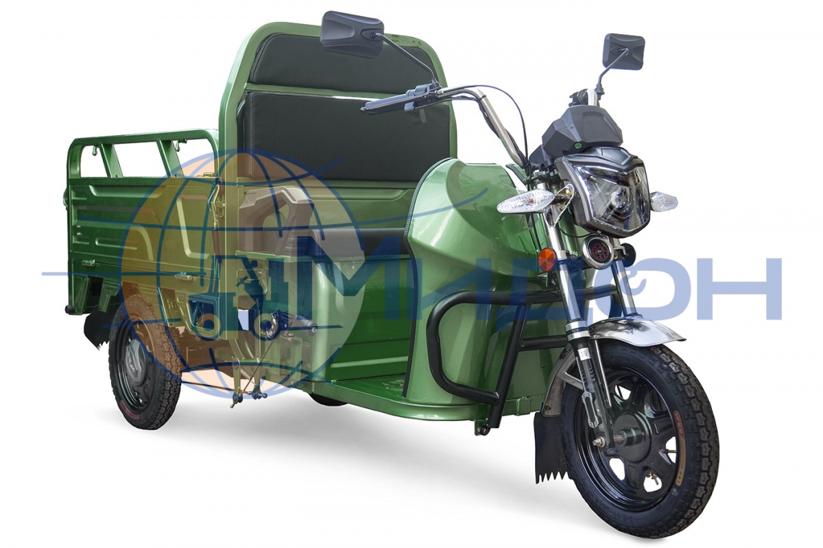 Трицикл грузовой электрический RUTRIKE Вояж К1 1200 60V800W (серебристый-2243)