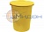 Бак мусорный с крышкой (60л). Цвет желтый МБ-60 450 х 320 х 540