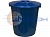 Бак мусорный с крышкой (50л). Цвет синий МБ-50 430 х 340 х 470