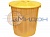 Бак мусорный с крышкой (50л). Цвет желтый МБ-50 430 х 340 х 470